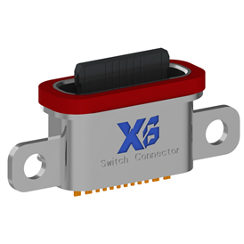 XB - atcf - 16 - 007 type C 16P couvercle anti - méduse 1,6 l = 6,05 mm (boîtier en poudre non doré avec trou de vis)